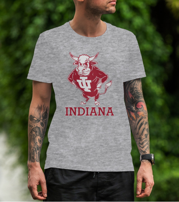 Indiana University Hoosiers IU Bison Mascot Indiana T-Shirt