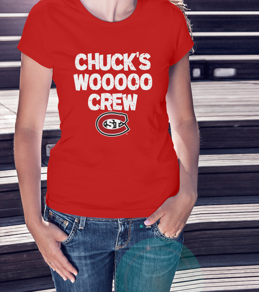 St. Cloud State Huskies Chuck's Wooooo Crew SCSU T-Shirt