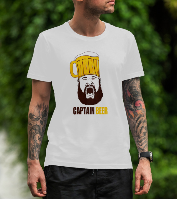 Studio4east Captain Beer Mug Helmet Logo Dominic Grecco Merch T-Shirt
