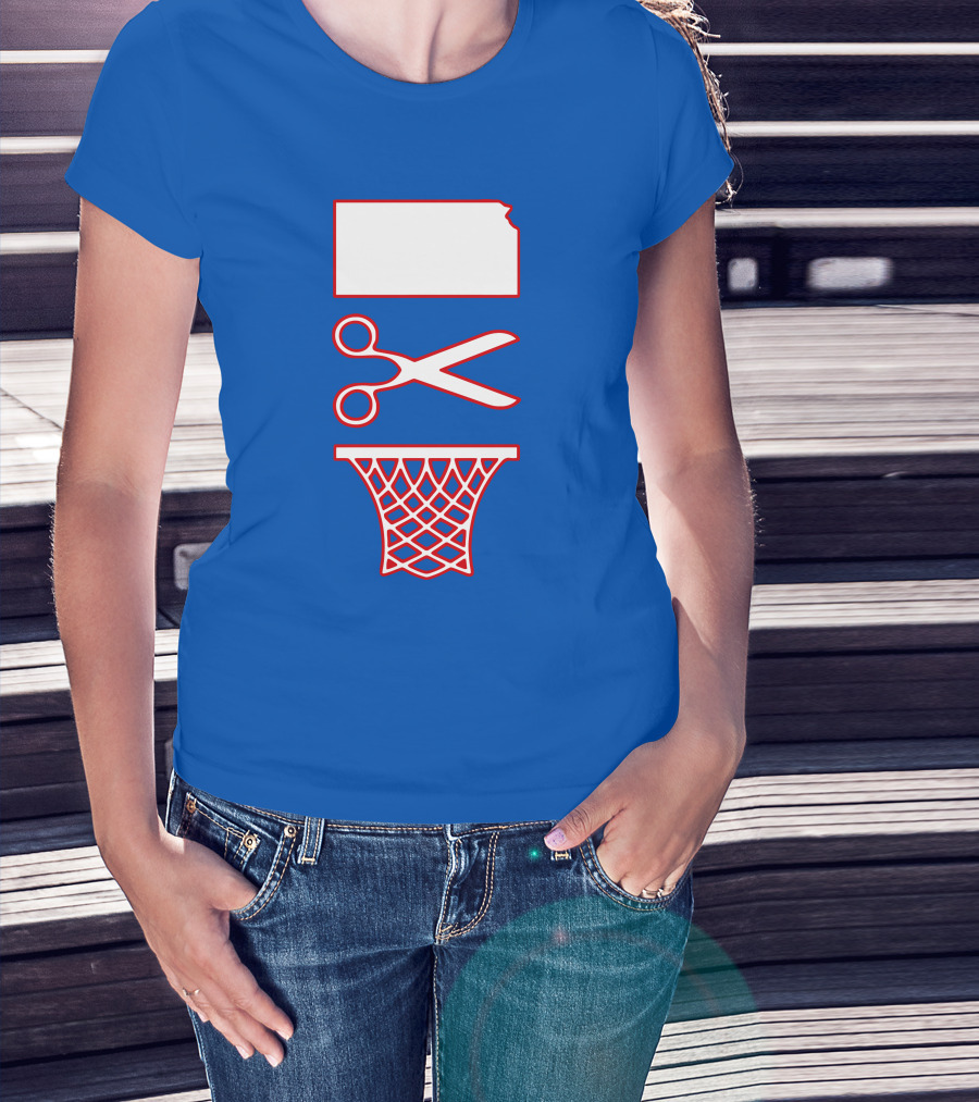 Rock Chalk Blog Kansas Jayhawks Net Cutting Victory T-Shirt