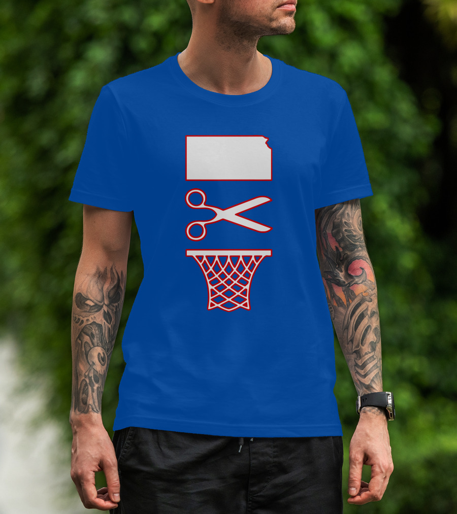 Rock Chalk Blog Kansas Jayhawks Net Cutting Victory T-Shirt