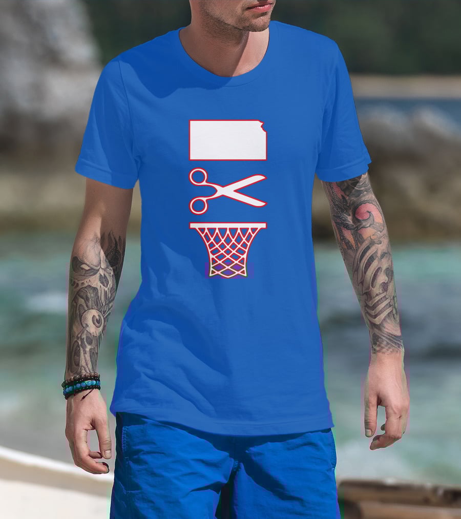 Rock Chalk Blog Kansas Jayhawks Net Cutting Victory T-Shirt