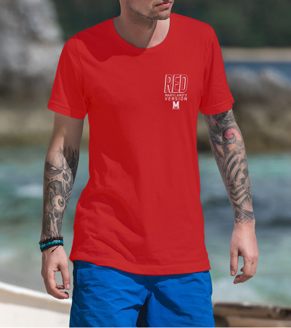 Red Maryland's Version TerrapinHoops M T-Shirt
