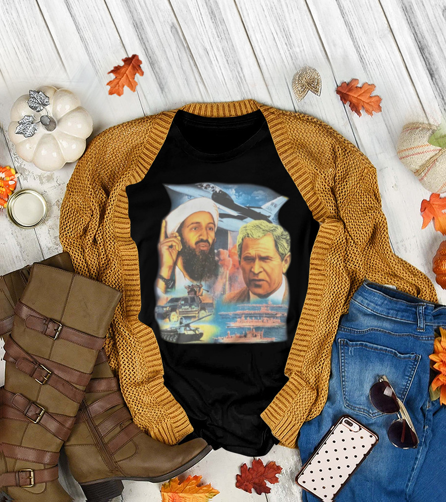 Illusive Music Merch Pure Evil Gas Station Featuring Political Figures and Military T-Shirt