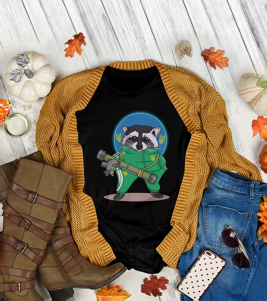 Yurskiy Fella Javelin Kherson Raccoon Ukraine Tracksuit T-Shirt