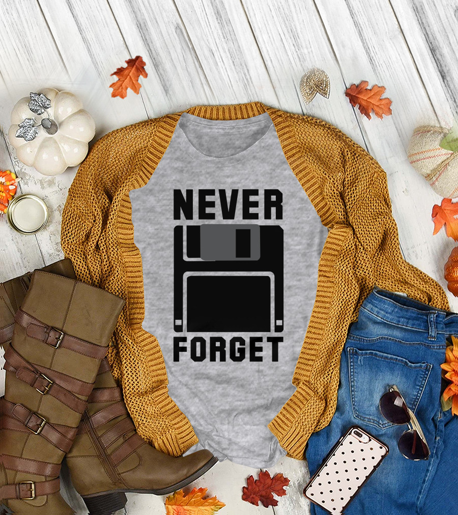 Jack Forge Never Forget Floppy Disk T-Shirt