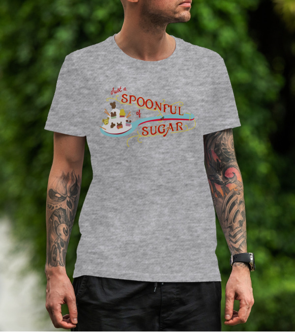 Just A Spoonful Of Sugar Disney Mary Poppins Style Icons T-Shirt
