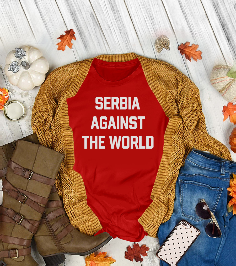 Serbian Football Serbia Against The World Red Passion T-Shirt