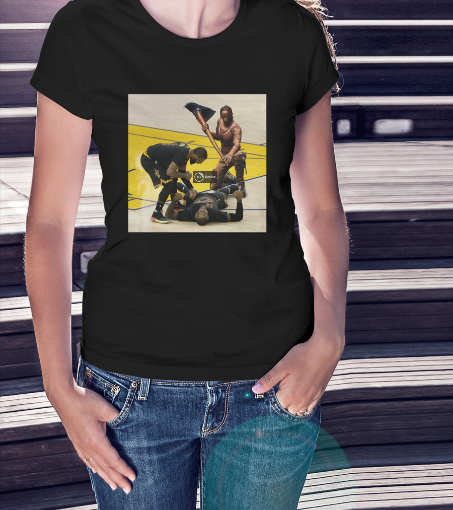 Revive Cleveland Basketball Courtside Gaming Fusion T-Shirt