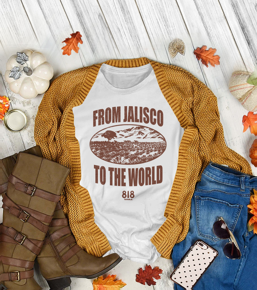 From Jalisco to the World 818 Tequila Scenic Agave Landscape T-Shirt
