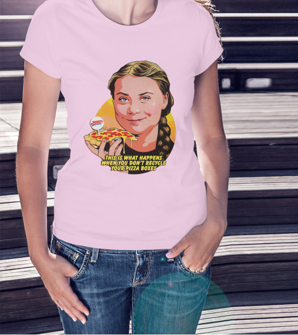 Nordacious This Is What Happens When You Don't Recycle Your Pizza Boxes Jerry's Pizza T-Shirt
