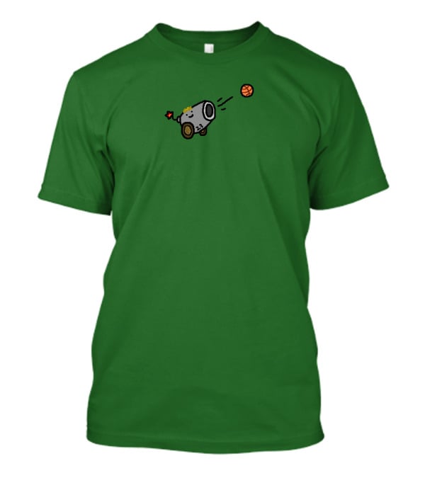 Nba Paint Lauri Mar Cannon Basketball Shot 23 Green T-Shirt