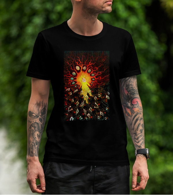 Prince With A Thousand Enemies Psychedelic Creature Amidst Vibrant Swirling Chaos T-Shirt