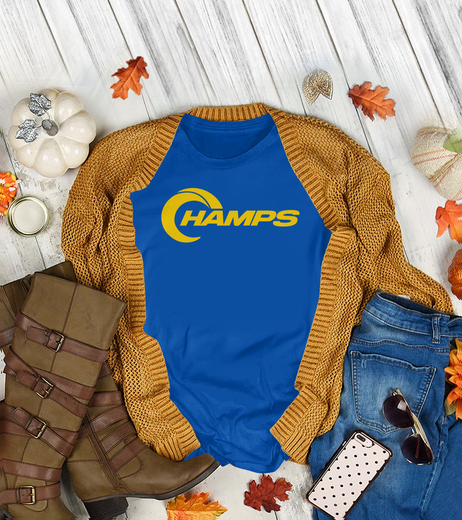 La Champs Danpatrick Yellow Crescent Rams Inspired Merch T-Shirt