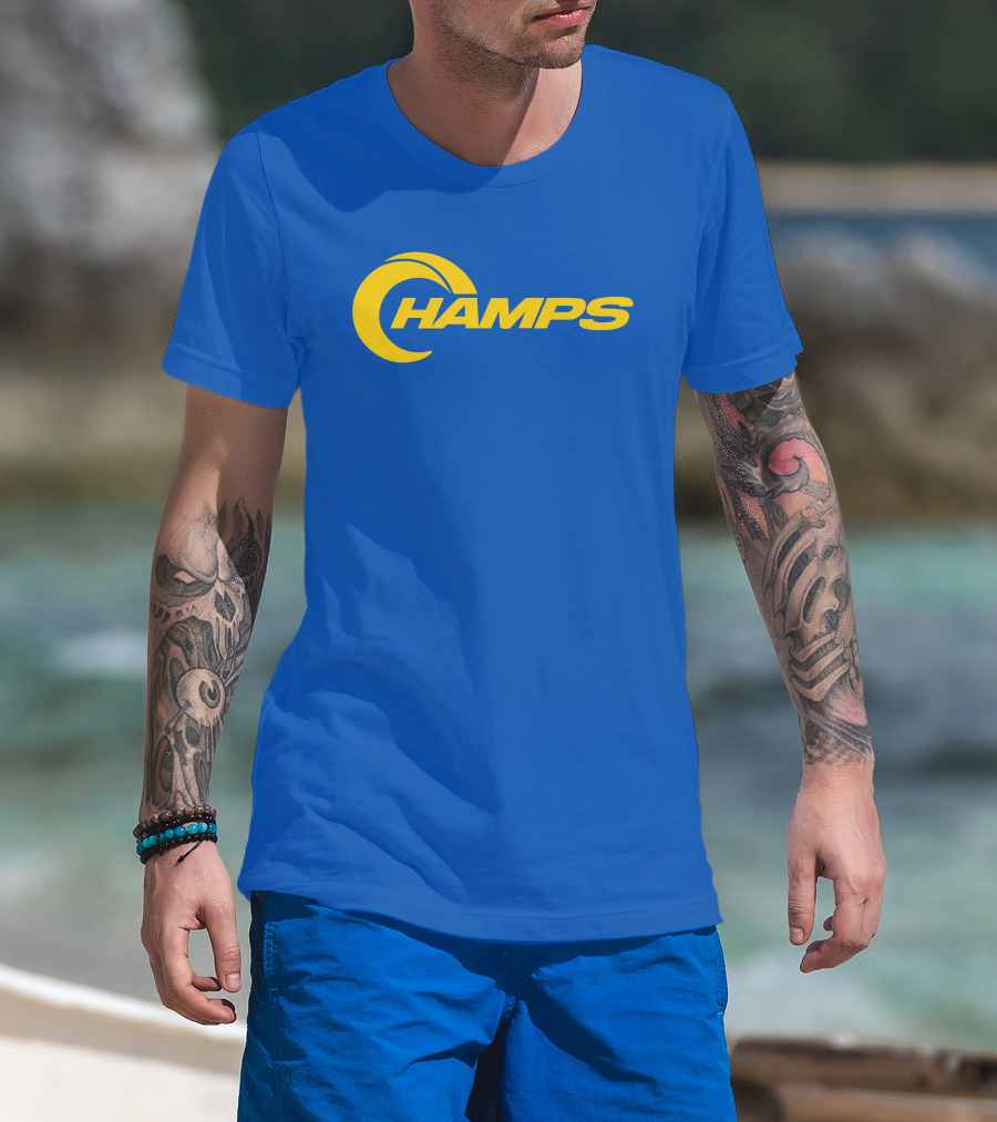 La Champs Danpatrick Yellow Crescent Rams Inspired Merch T-Shirt