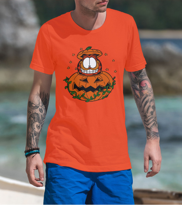 Garfield Jack-O'-Lantern Halloween Pumpkin T-Shirt