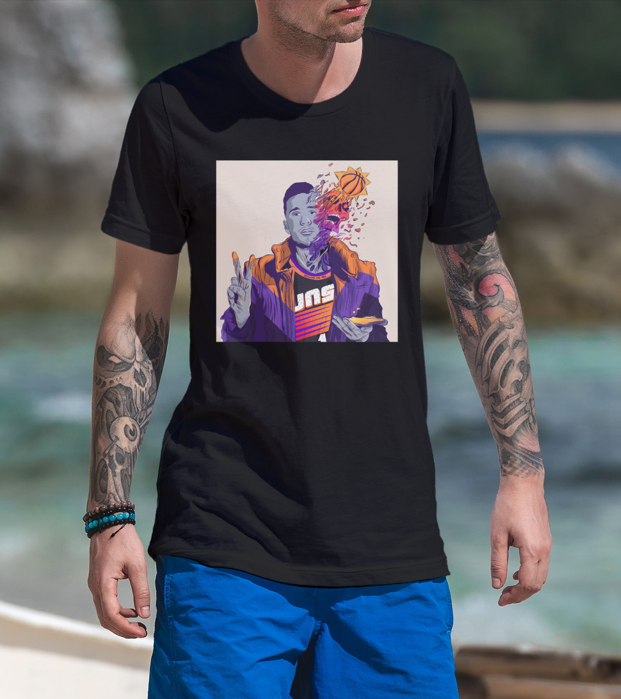 Dangerous Devin Booker Suns Basketball Explosion T-Shirt