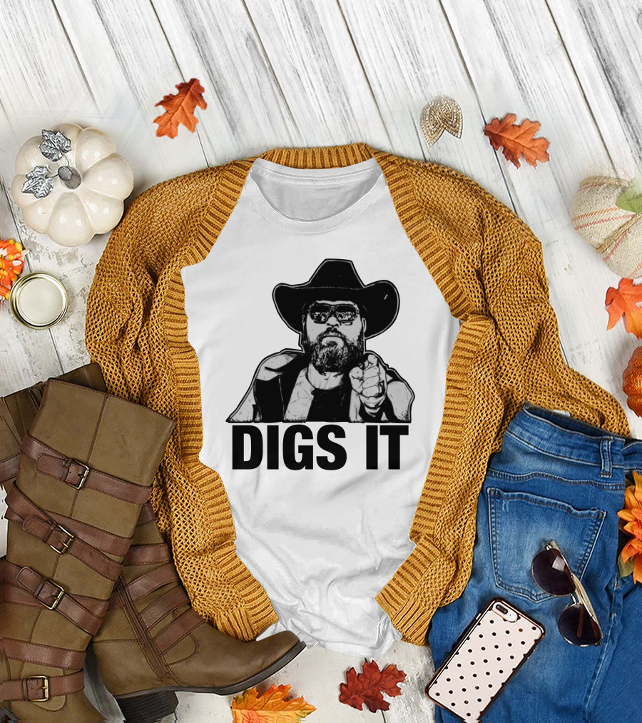 Pat McAfee Cowboy Style Digs It Rugged Look T-Shirt