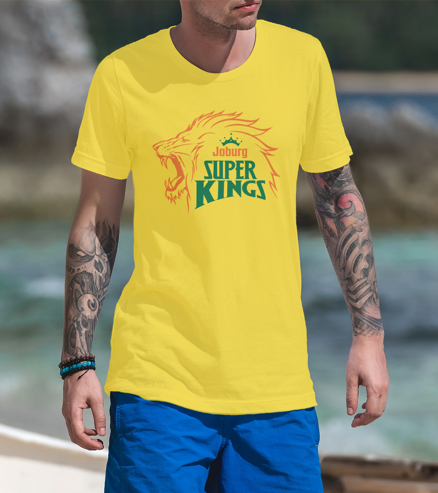 Joburg Super Kings Roaring Lion Emblem T-Shirt