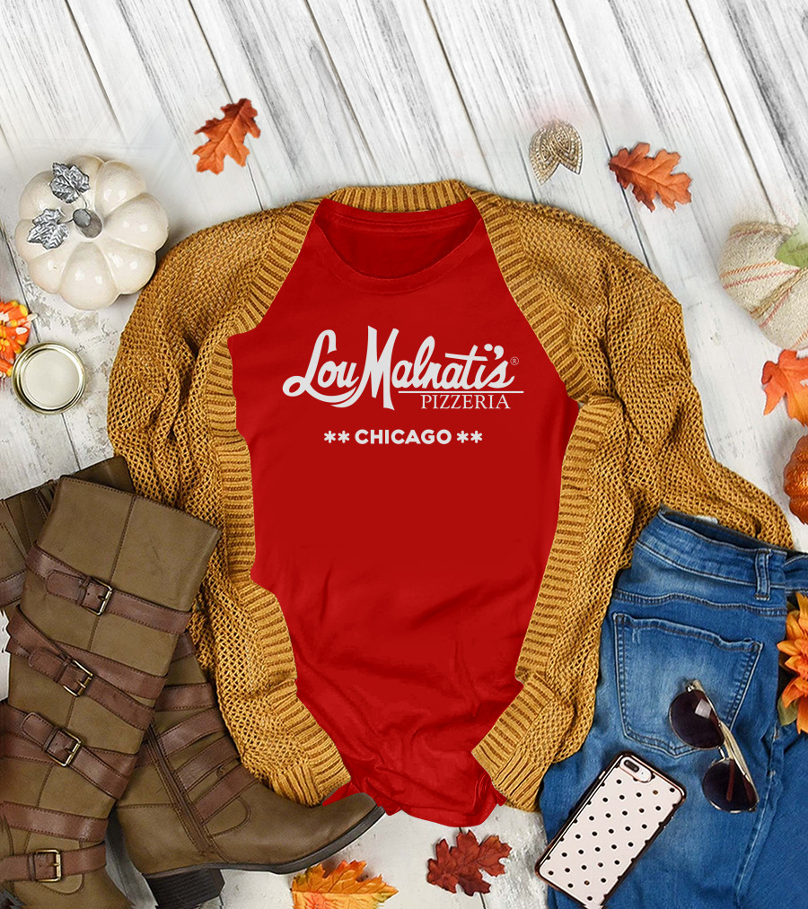 Lou Malnati's Pizzeria Chicago Iconic Red T-Shirt