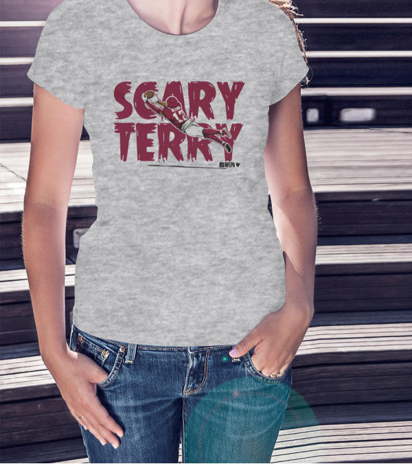 Scary Terry NFLPA Football Player Dive Catch T-Shirt
