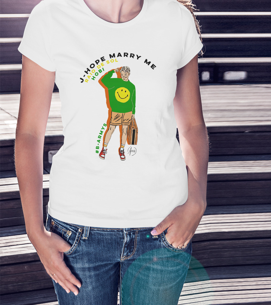 J-Hope Marry Me Rayo De Sol Hobi #B-Armys T-Shirt