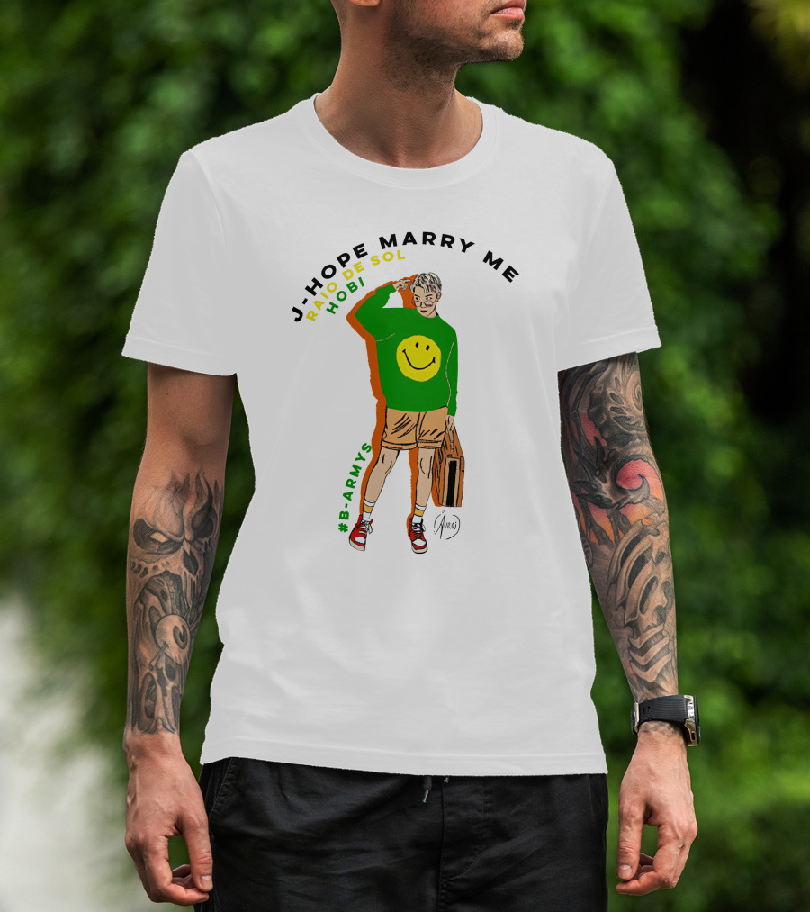 J-Hope Marry Me Rayo De Sol Hobi #B-Armys T-Shirt