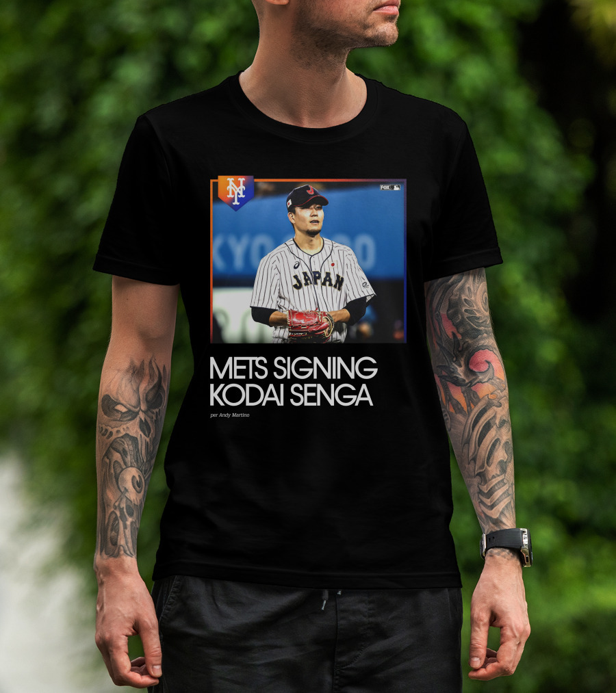 Mets Signing Kodai Senga Japan Baseball Fox MLB Andy Martino T-Shirt