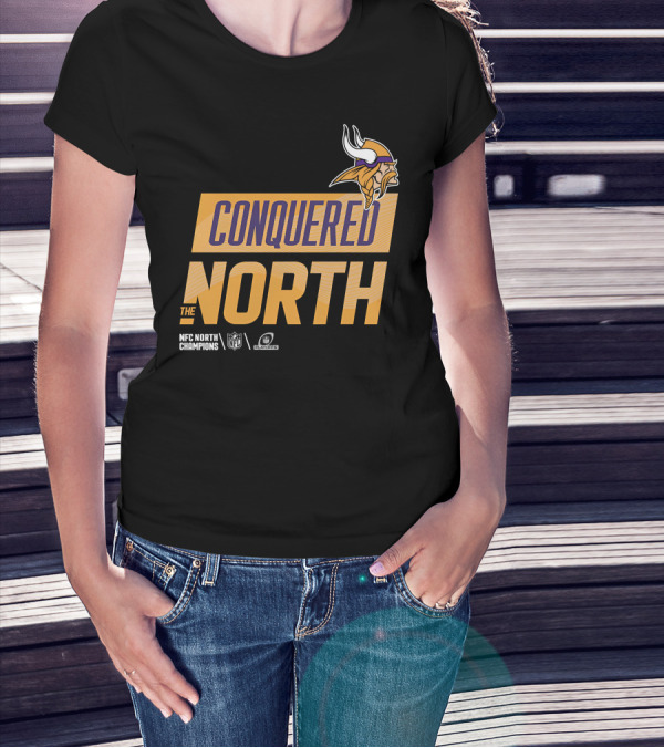 NFC North Champions Vikings Conquered The North NFL Playoffs T-Shirt