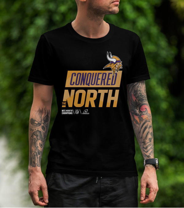NFC North Champions Vikings Conquered The North NFL Playoffs T-Shirt