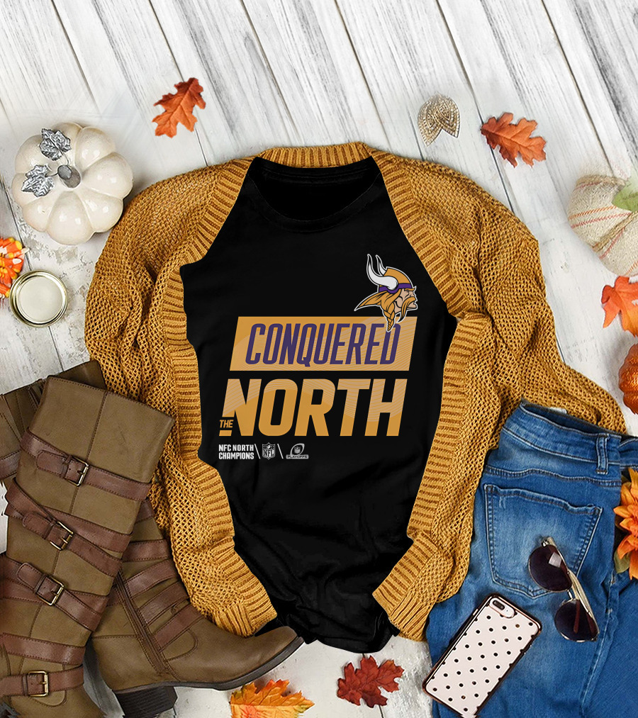 NFC North Champions Vikings Conquered The North NFL Playoffs T-Shirt