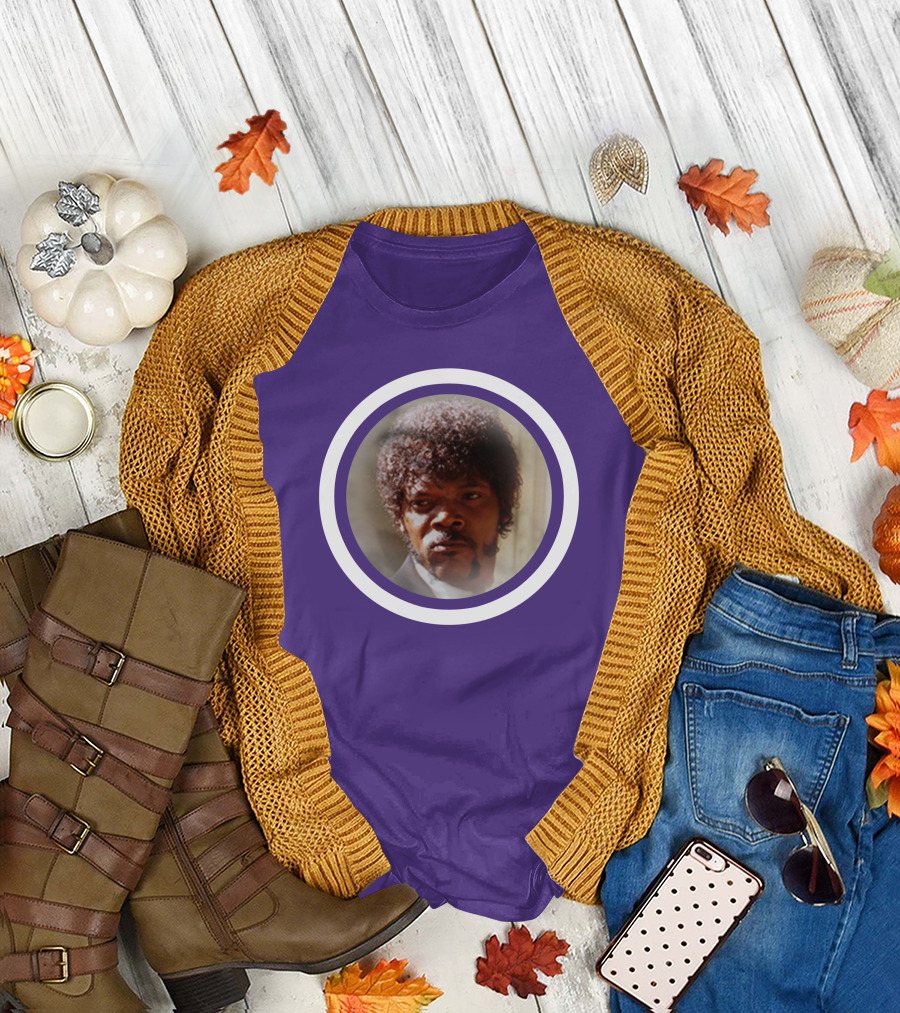 Pulp Fiction Jules Winfield Samuel L Jackson Iconic Face T-Shirt