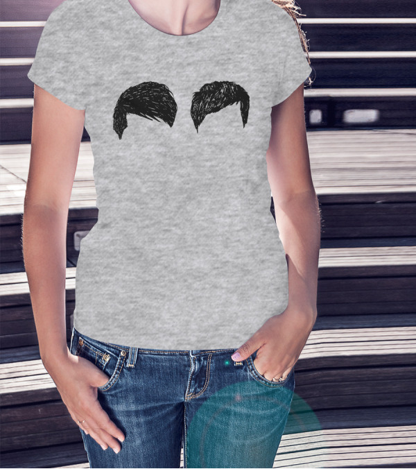 Dan And Phil Fringe Hair Iconic T-Shirt