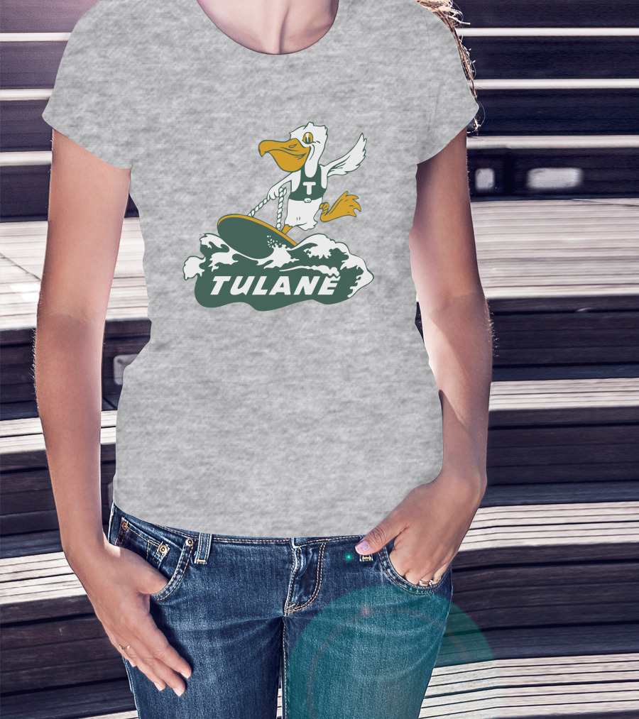 Vintage Tulane Surfing Pelican T-Shirt