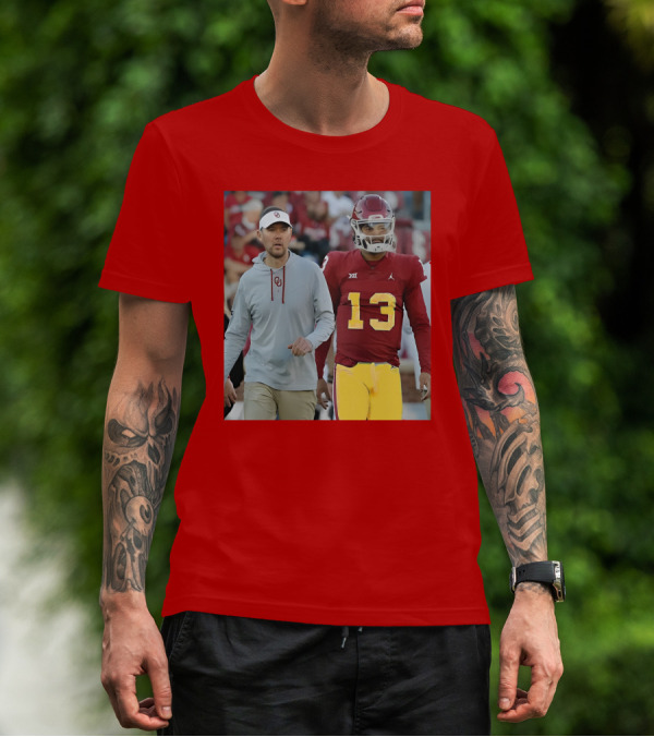 Caleb Williams And Spencer Rattler Oklahoma Football Showdown T-Shirt