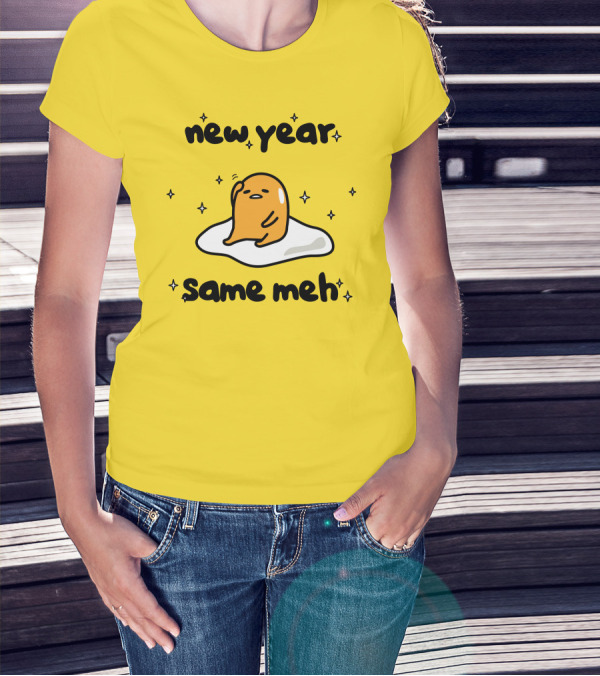 Gudetama New Year Same Meh Egg Character T-Shirt