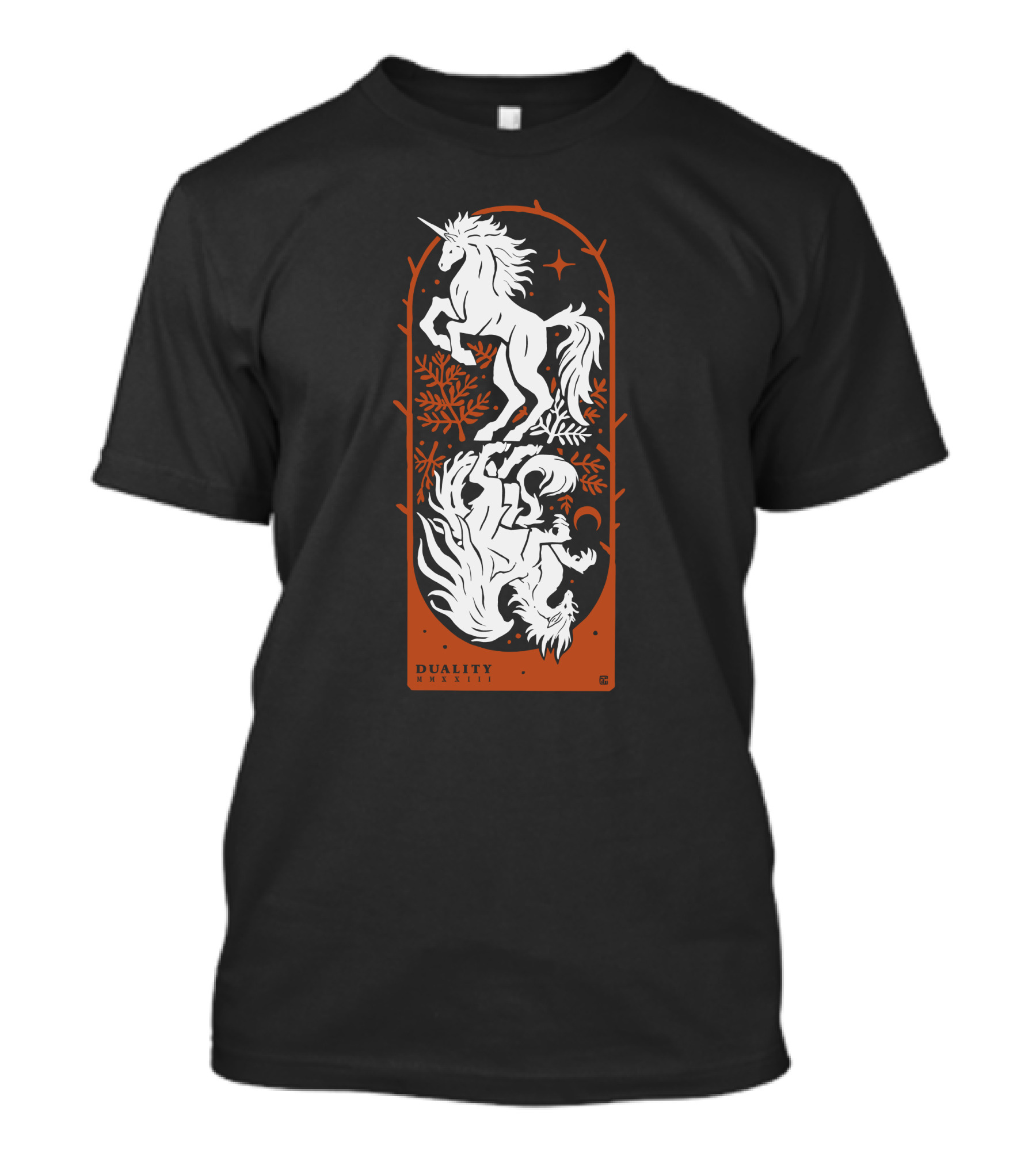 Duality Unicorn And Dragon Mystic T-Shirt
