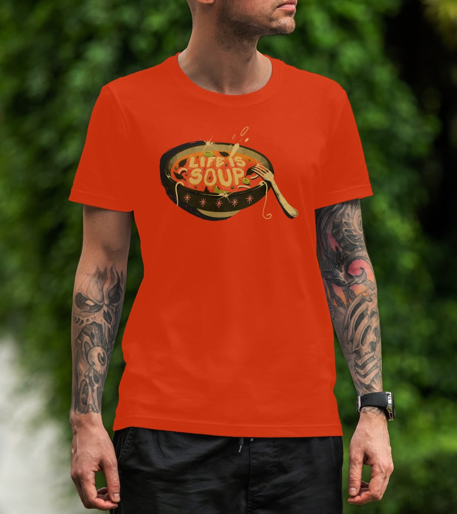 Galactixy Illustrations Life Is Soup Bowl T-Shirt