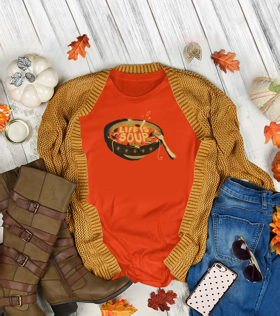 Galactixy Illustrations Life Is Soup Bowl T-Shirt