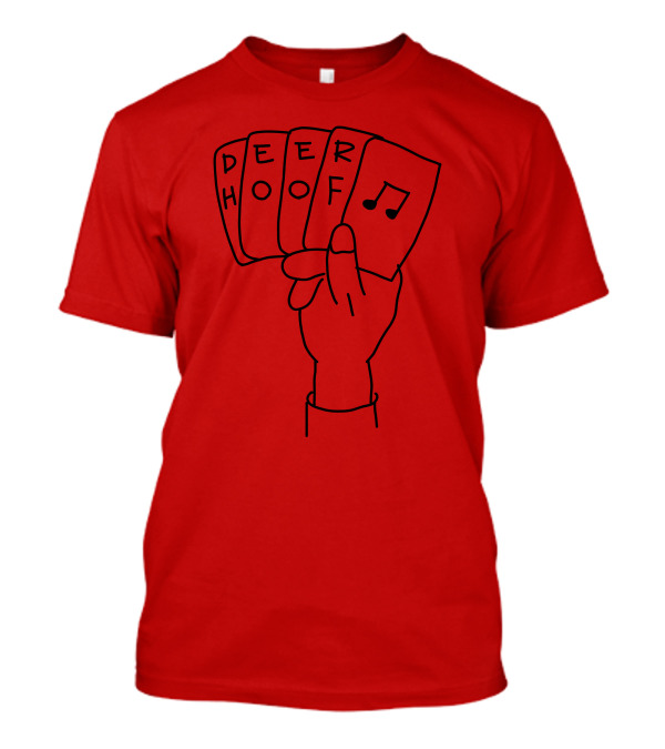 Deer Hoof Music Card Hand T-Shirt