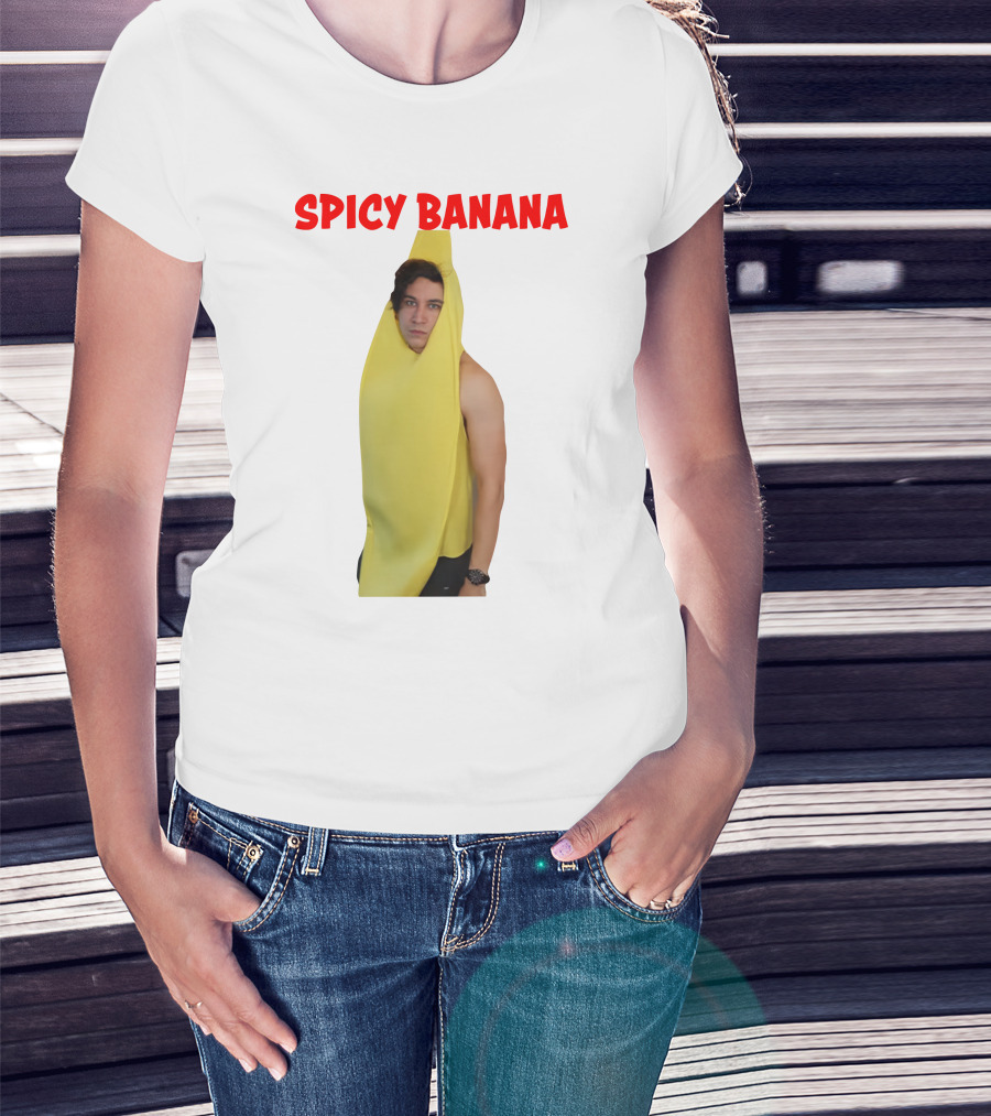 Spicy Banana Costume Humor With Thrasher Dan Vibes T-Shirt