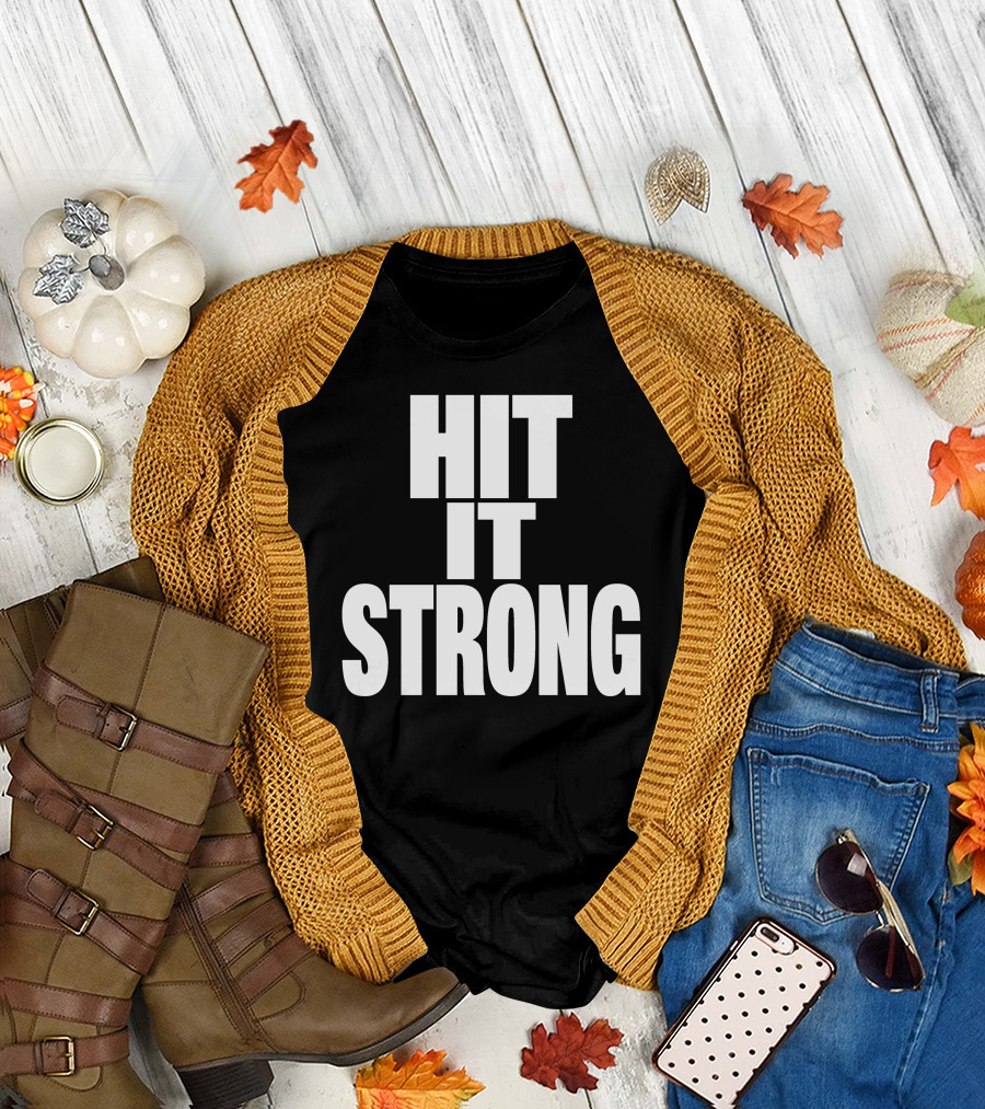 Public Enemies Podcast Hit It Strong Theenemiespe3 T-Shirt
