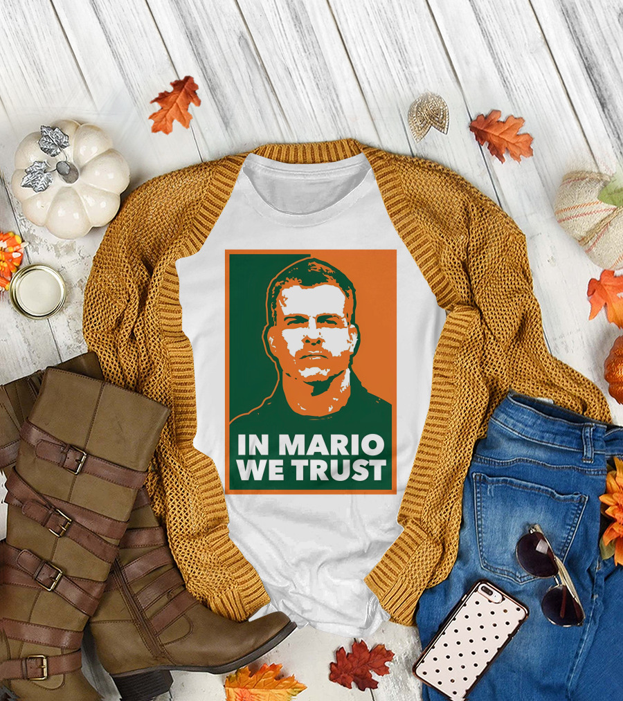 In Mario We Trust Retro Sports T-Shirt