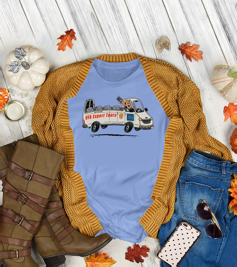 VFA Expert Tours Van Adventures with Smiling Driver T-Shirt