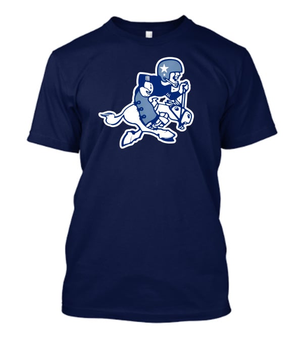 Dallas Cowboys Classic Throwback Fleece NFL Vintage Iconic Logo Navy Blue T-Shirt