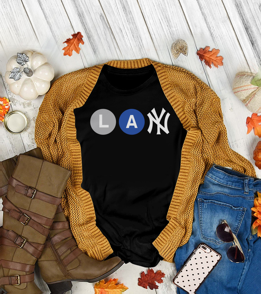 L-Train A-Train New York Yankees Iconic Subway Combination T-Shirt