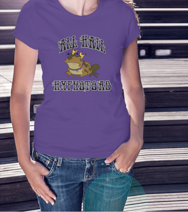 All Hail Hypnotoad Purple Crowned T-Shirt