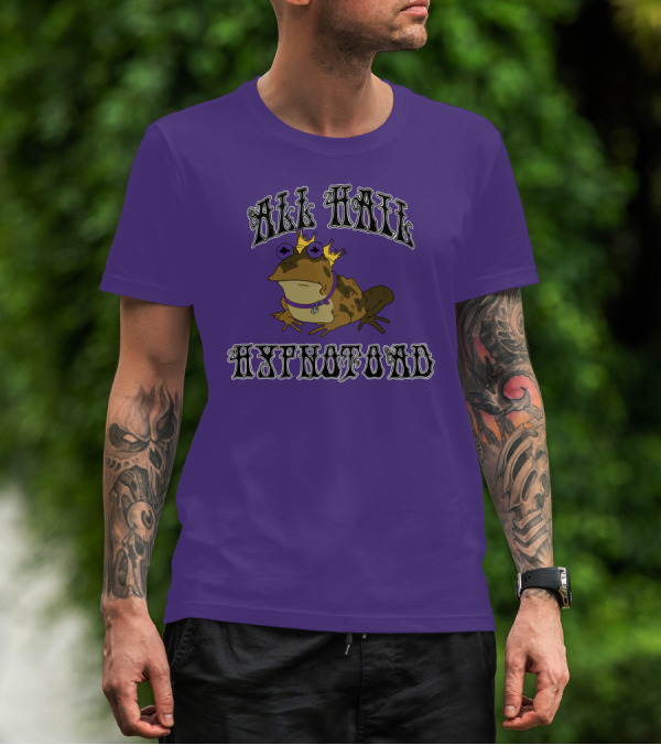 All Hail Hypnotoad Purple Crowned T-Shirt