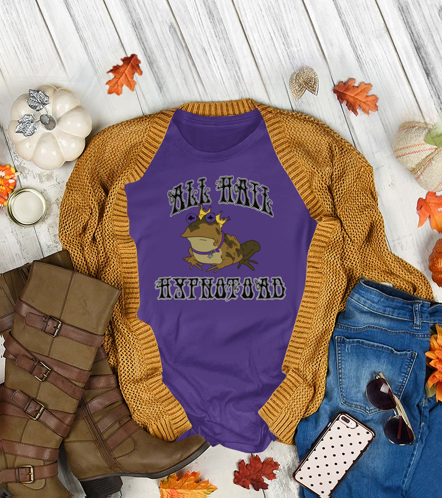 All Hail Hypnotoad Purple Crowned T-Shirt