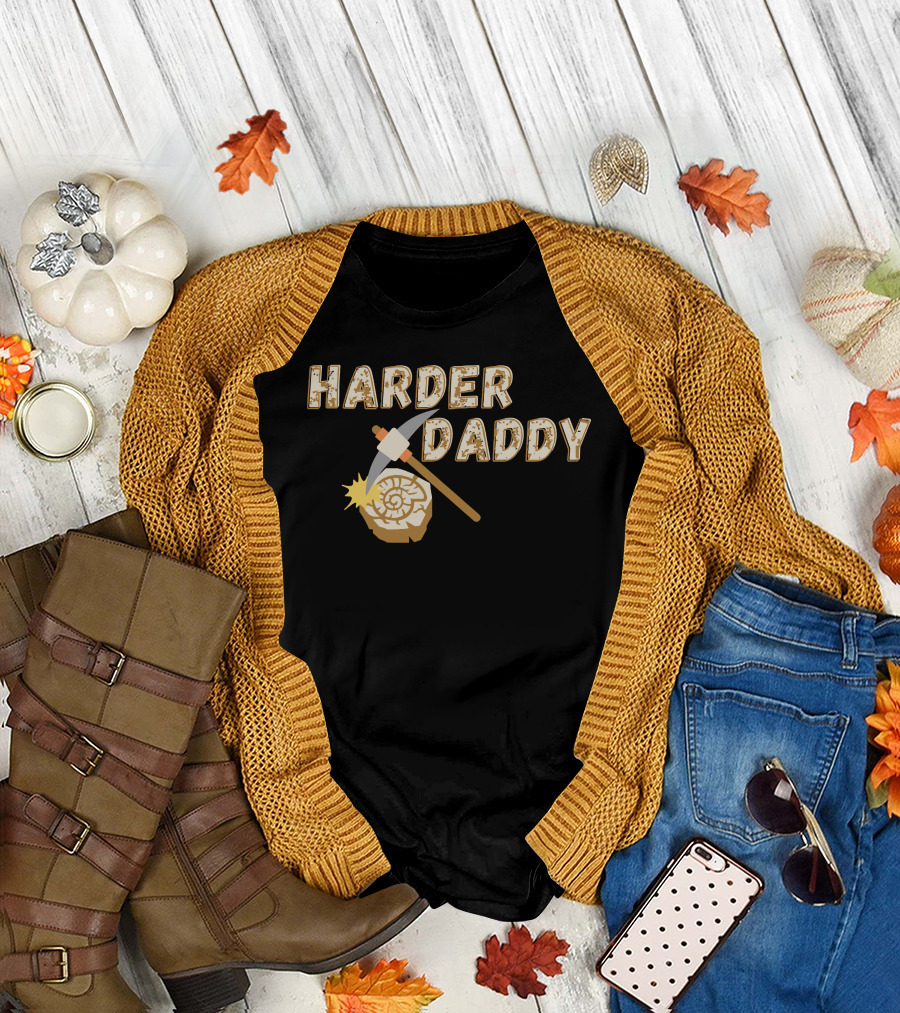 HARDER DADDY Pickaxe Log T-Shirt